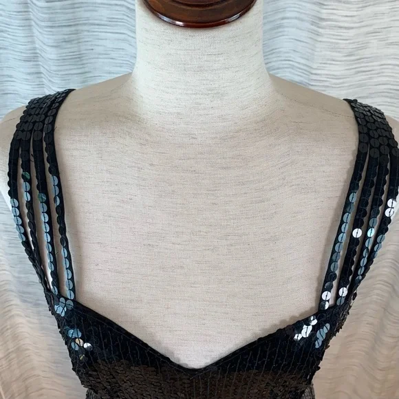 Niteline by Della Roufogali Black Sequin Evening Gown - Picture 7 of 15